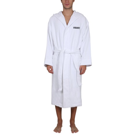 dsquared bathrobe with logo