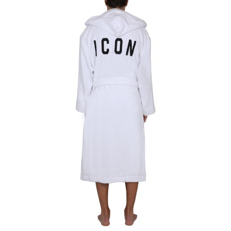 dsquared bathrobe with logo