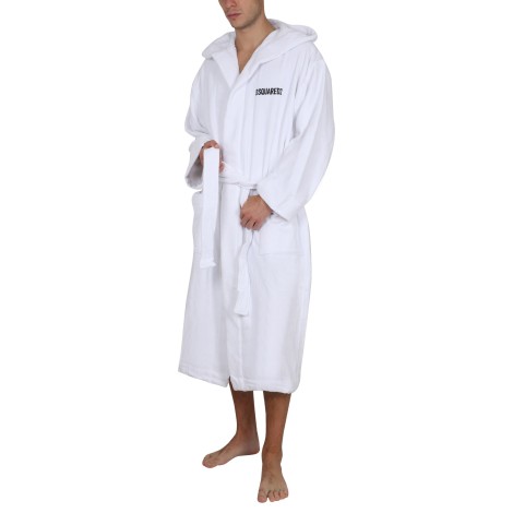 dsquared bathrobe with logo