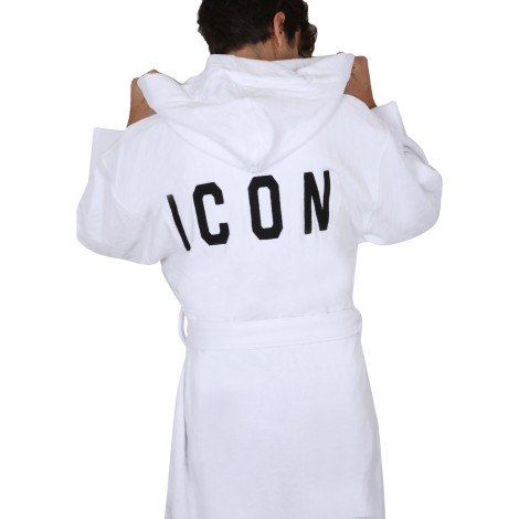 dsquared bathrobe with logo