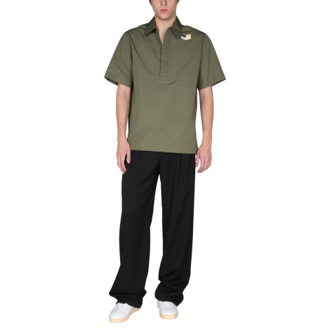 jil sander poplin polo shirt 