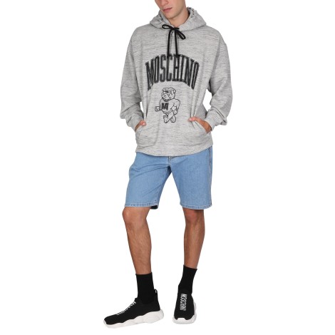 moschino sweatshirt with logo print