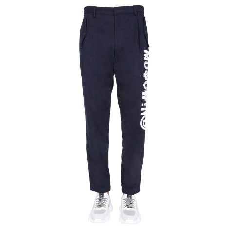 moschino symbols logo trousers