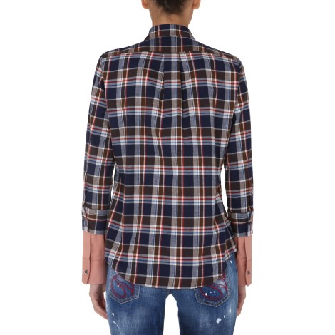 dsquared flannel shirt