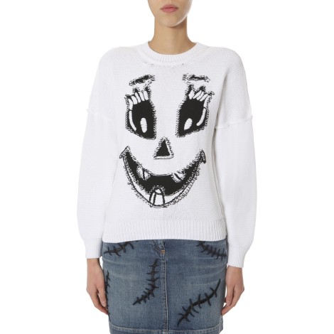 moschino crew neck sweater