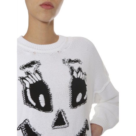 moschino crew neck sweater