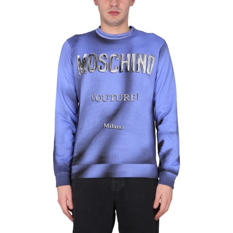 moschino sweatshirt with logo print