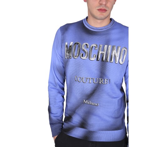 moschino sweatshirt with logo print