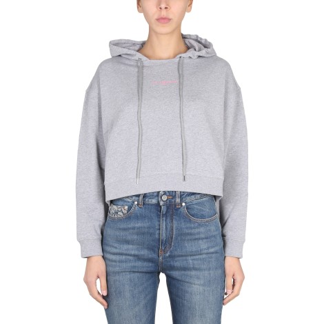 stella mccartney sweatshirt with logo embroidery