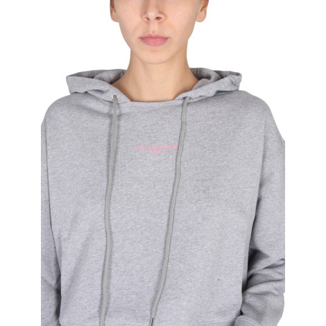 stella mccartney sweatshirt with logo embroidery