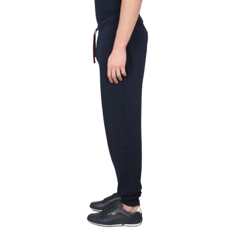 boss jogging pants with logo embroidery