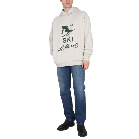 bally curling sweatshirt with print