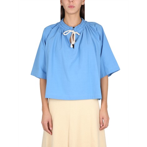 jil sander drawstring top