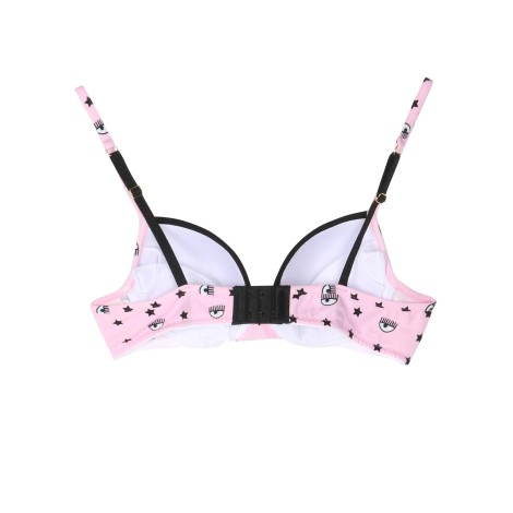 chiara ferragni push up bra with eyestar print