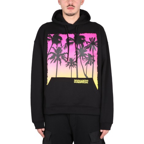 dsquared sunrise print sweatshirt