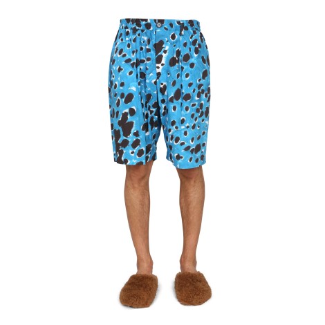 marni bermuda shorts with pop dots print