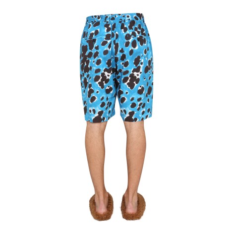 marni bermuda shorts with pop dots print