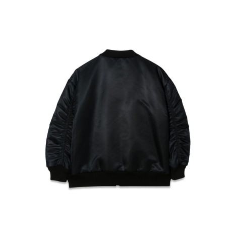 versace donatella embroidery bomber jacket