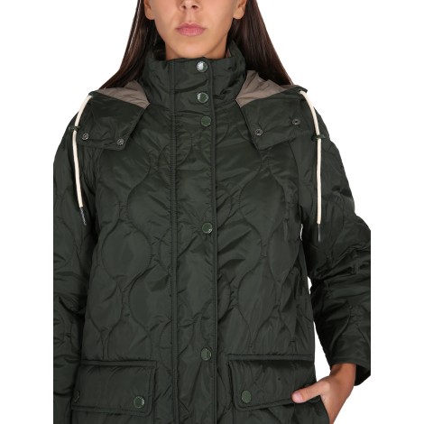 barbour barbour x alexa chung hooded cotton parka