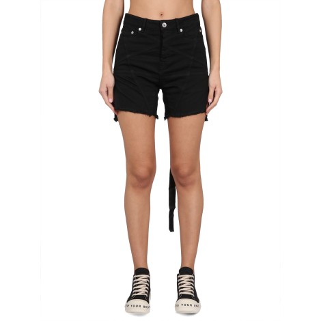 rick owens drkshdw denim bermuda shorts