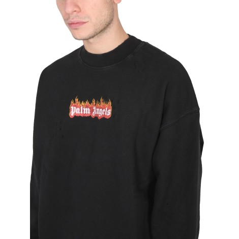 palm angels crewneck sweatshirt