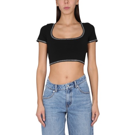 alexander wang bright logo top