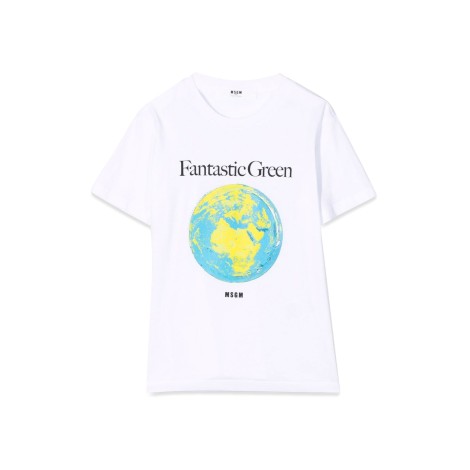 msgm organic jersey t-shirt