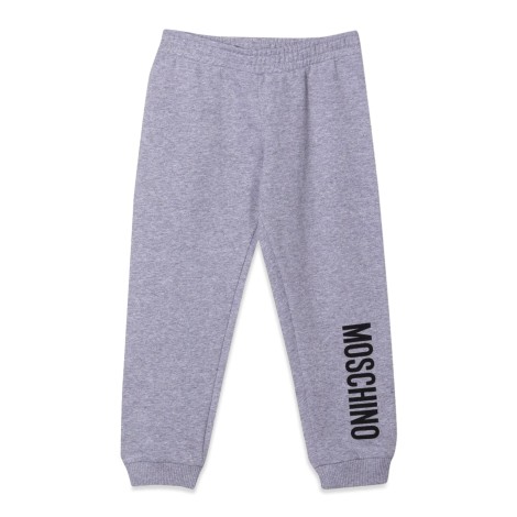 moschino pantalone jogging con logo