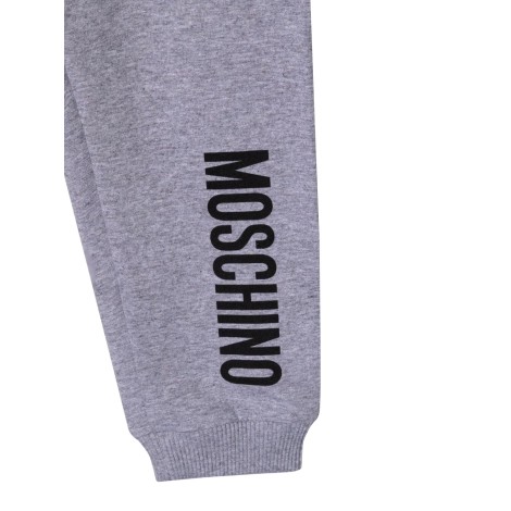 moschino pantalone jogging con logo