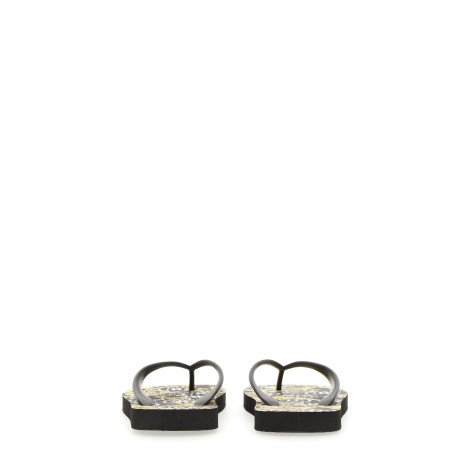 versace jeans couture thong sandal