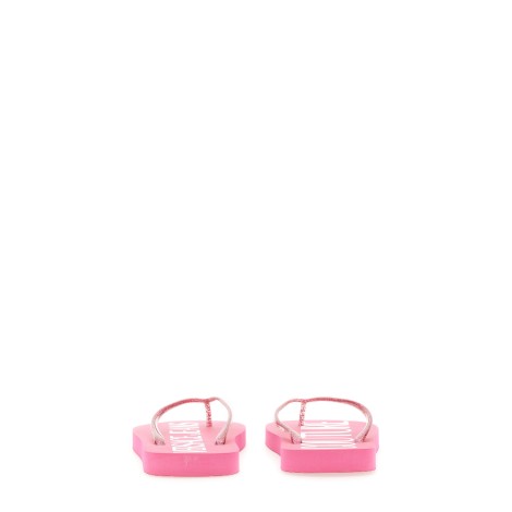 versace jeans couture thong sandal