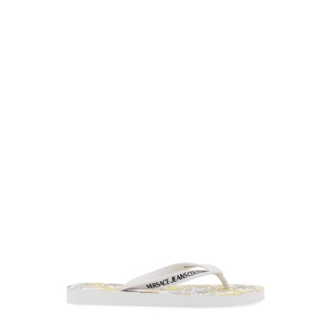 versace jeans couture thong sandal