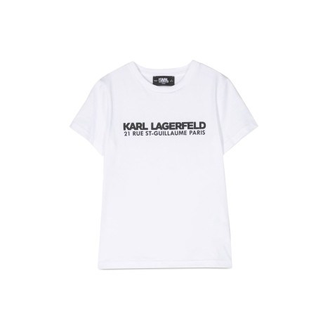 karl lagerfeld mc logo address t-shirt