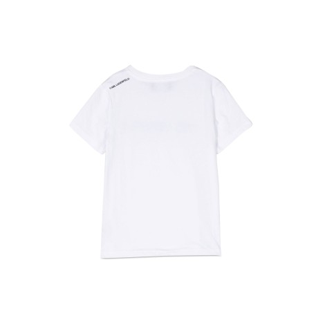 karl lagerfeld mc logo address t-shirt