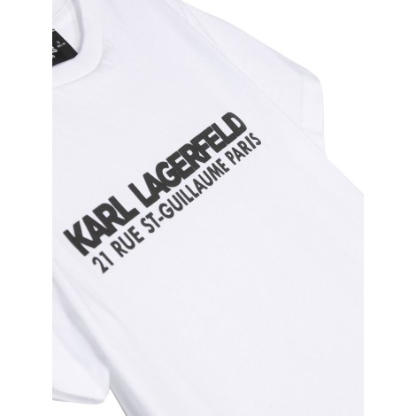 karl lagerfeld mc logo address t-shirt