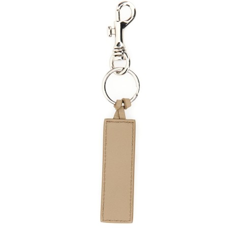 a.p.c. keychain with embossed logo