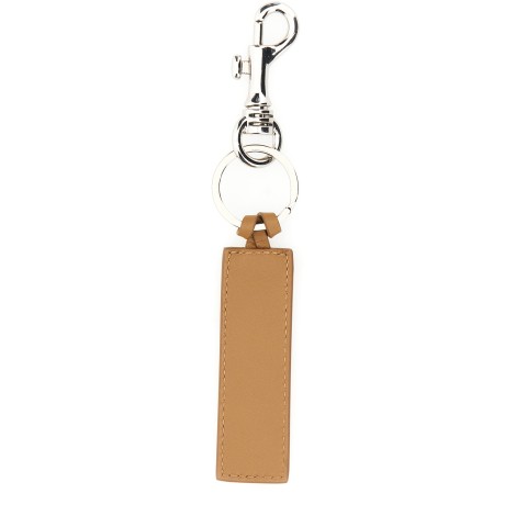 a.p.c. keychain with embossed logo