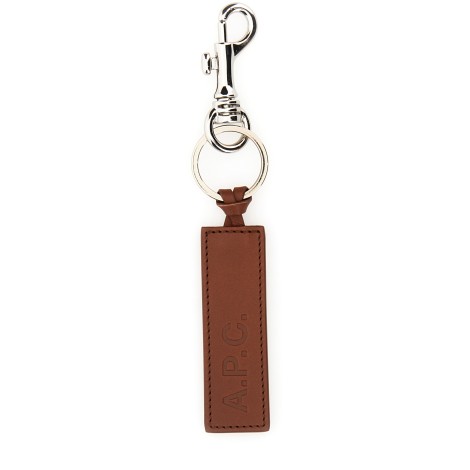 a.p.c. keychain with logo