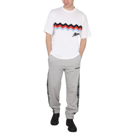 missoni joggers with logo