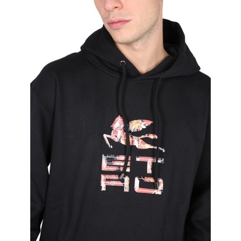 etro sweatshirt with logo patch