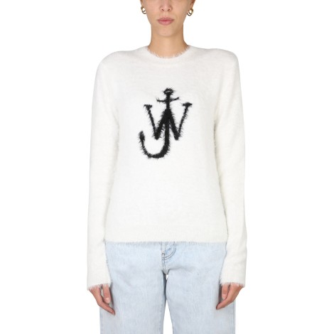 jw anderson maglia con intarsio logo