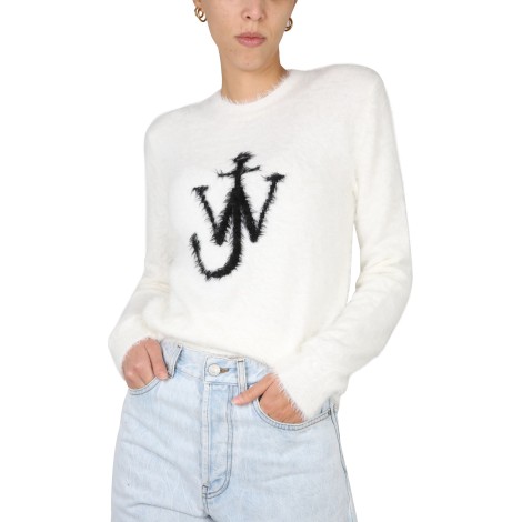 jw anderson maglia con intarsio logo