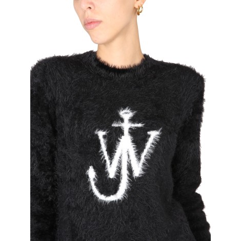 jw anderson maglia con intarsio logo