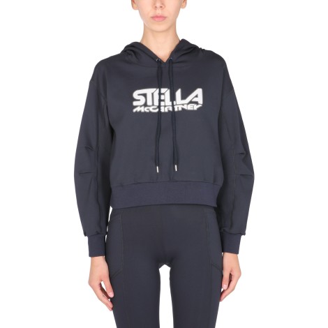 stella mccartney scuba sweatshirt with logo