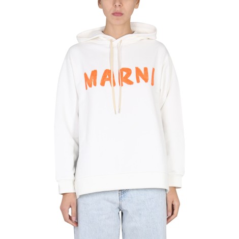 marni logo hoodie