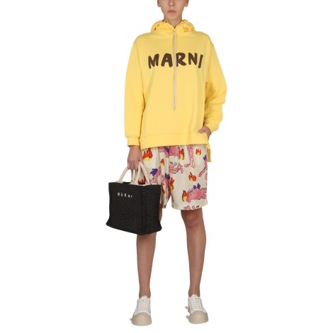 marni logo hoodie