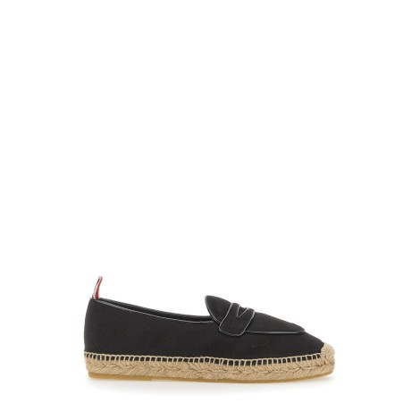 thom browne espadrille penny varsity