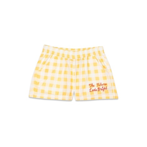 mini rodini gingham check woven shorts