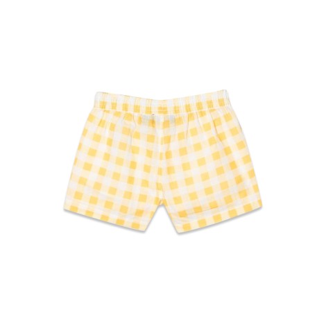 mini rodini gingham check woven shorts