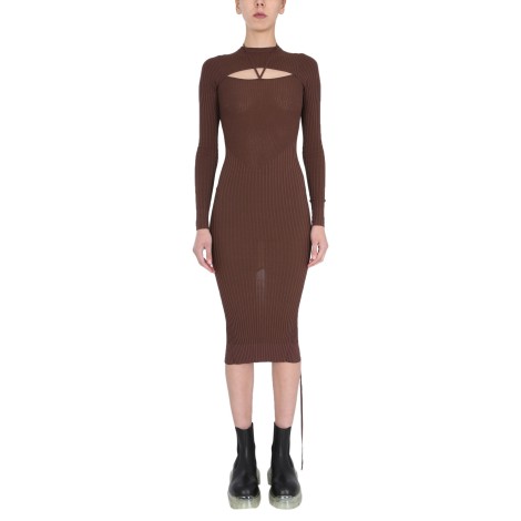 andreadamo dress with cut out detail